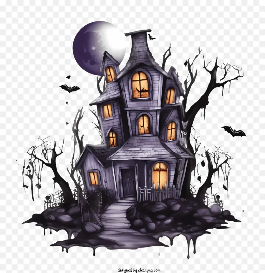 Rumah Halloween Berhantu，Rumah Berhantu PNG