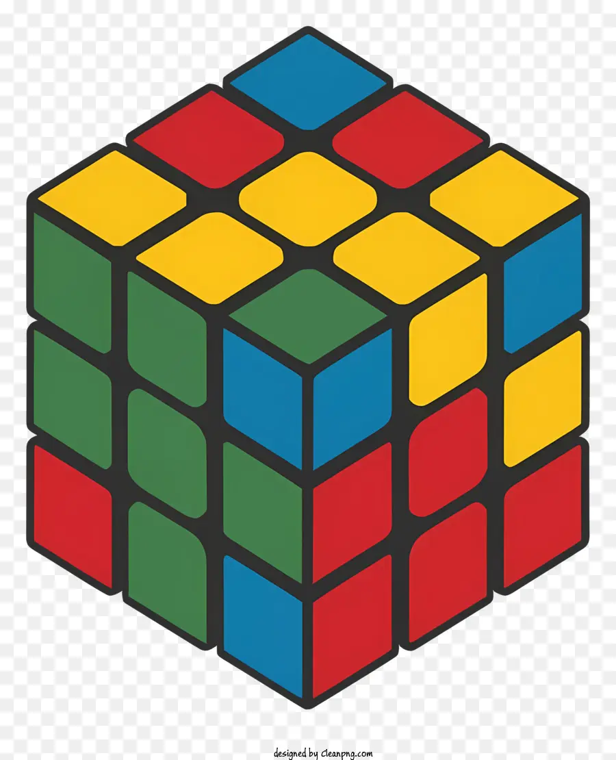 Kartun，Kubus Rubik PNG