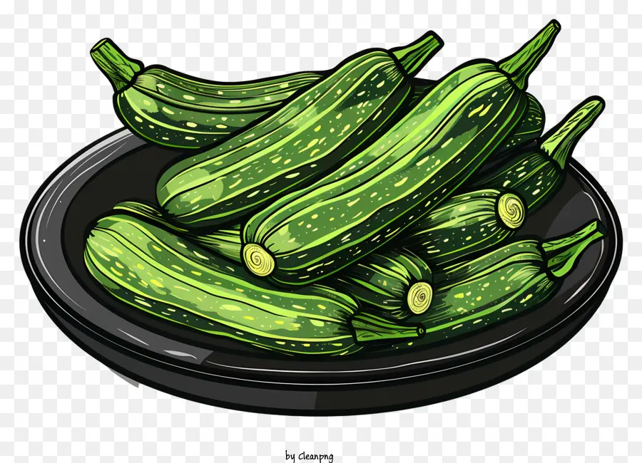 Timun Jepang，Zucchini Hijau PNG