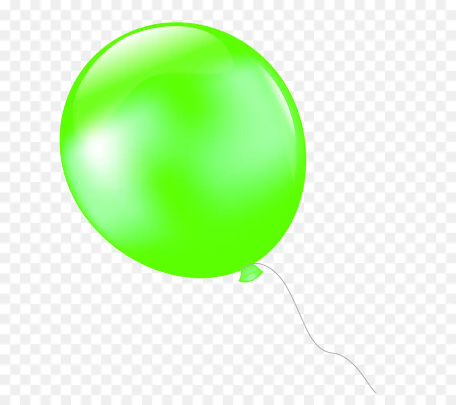 Yeşil Balon，Parlak PNG