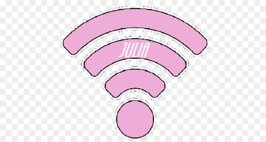 Wi Fi Sembolü，Pembe PNG