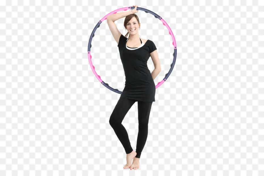 Hula Hoop'lu Kadın，Egzersiz Yapmak PNG