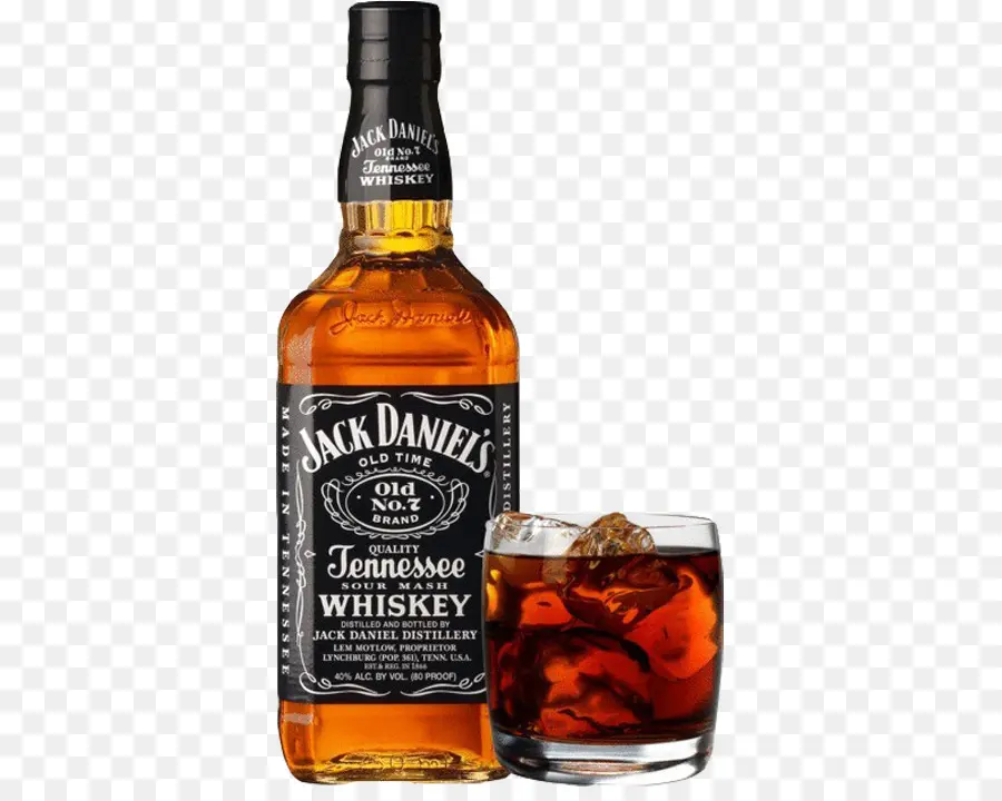 Jack Daniel'ın şişesi，Viski PNG