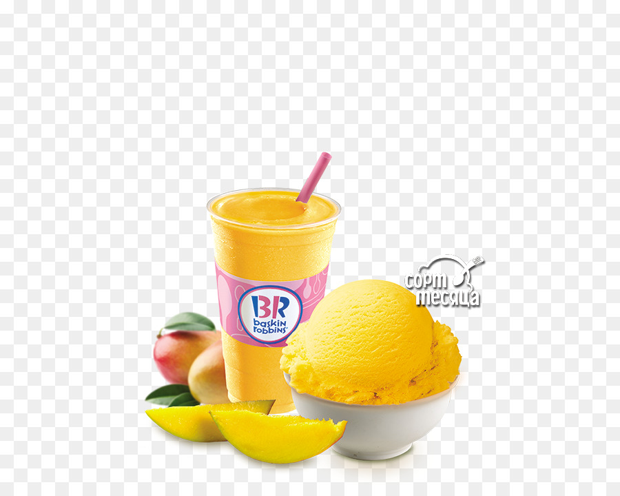 Mangolu Smoothie Ve Dondurma，Baskin Robbins PNG