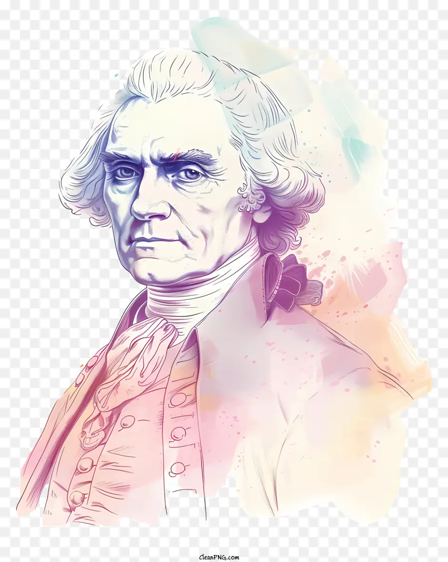 Thomas Jefferson，Yaşlı Adam Portresi PNG