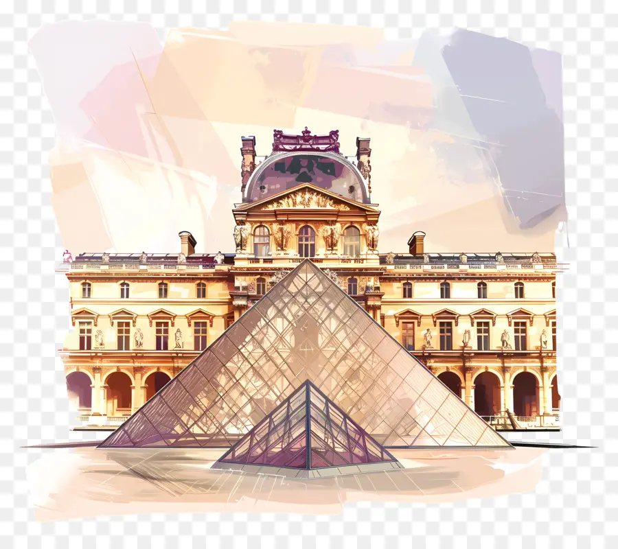 Louvre Müzesi，Paris PNG