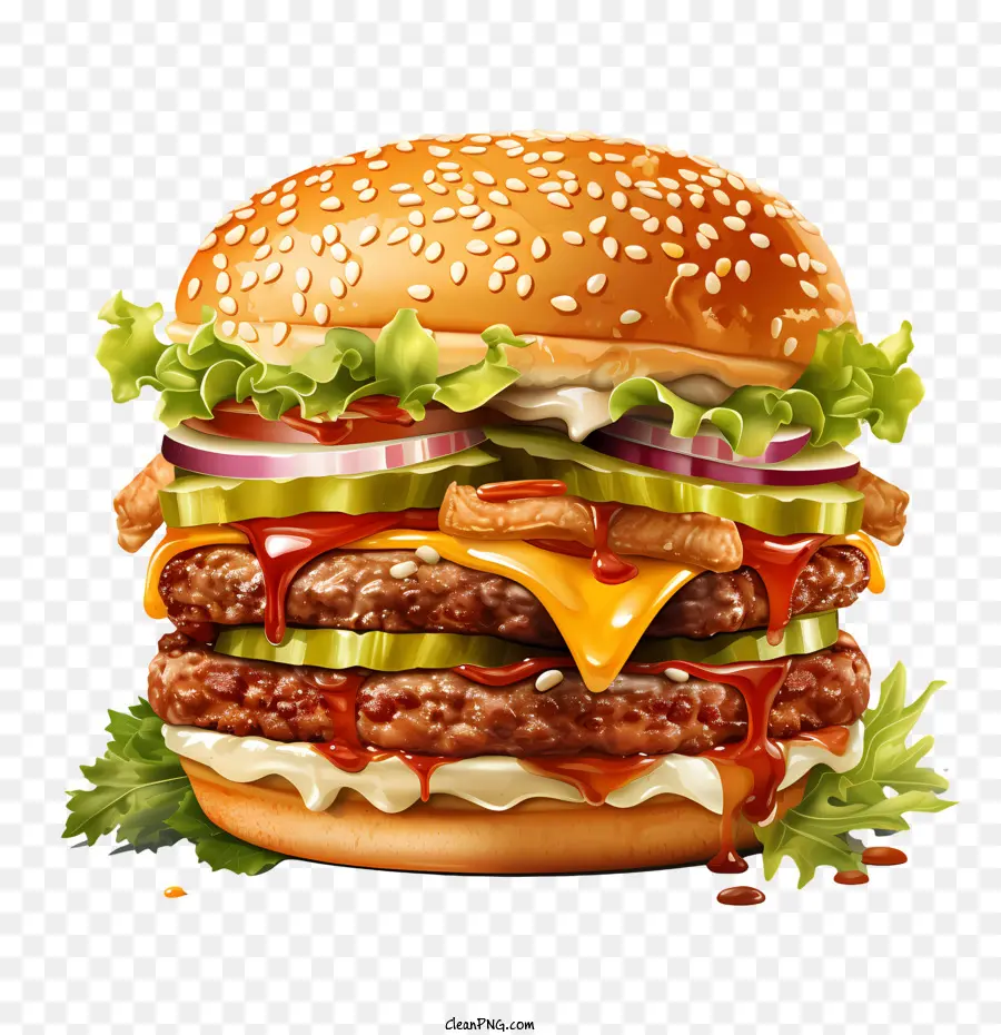 Amerikan Burgeri，Hamburger PNG