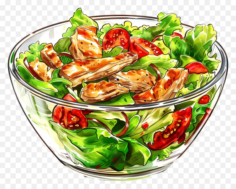 Tavuk Salatası，Salata Kasesi PNG