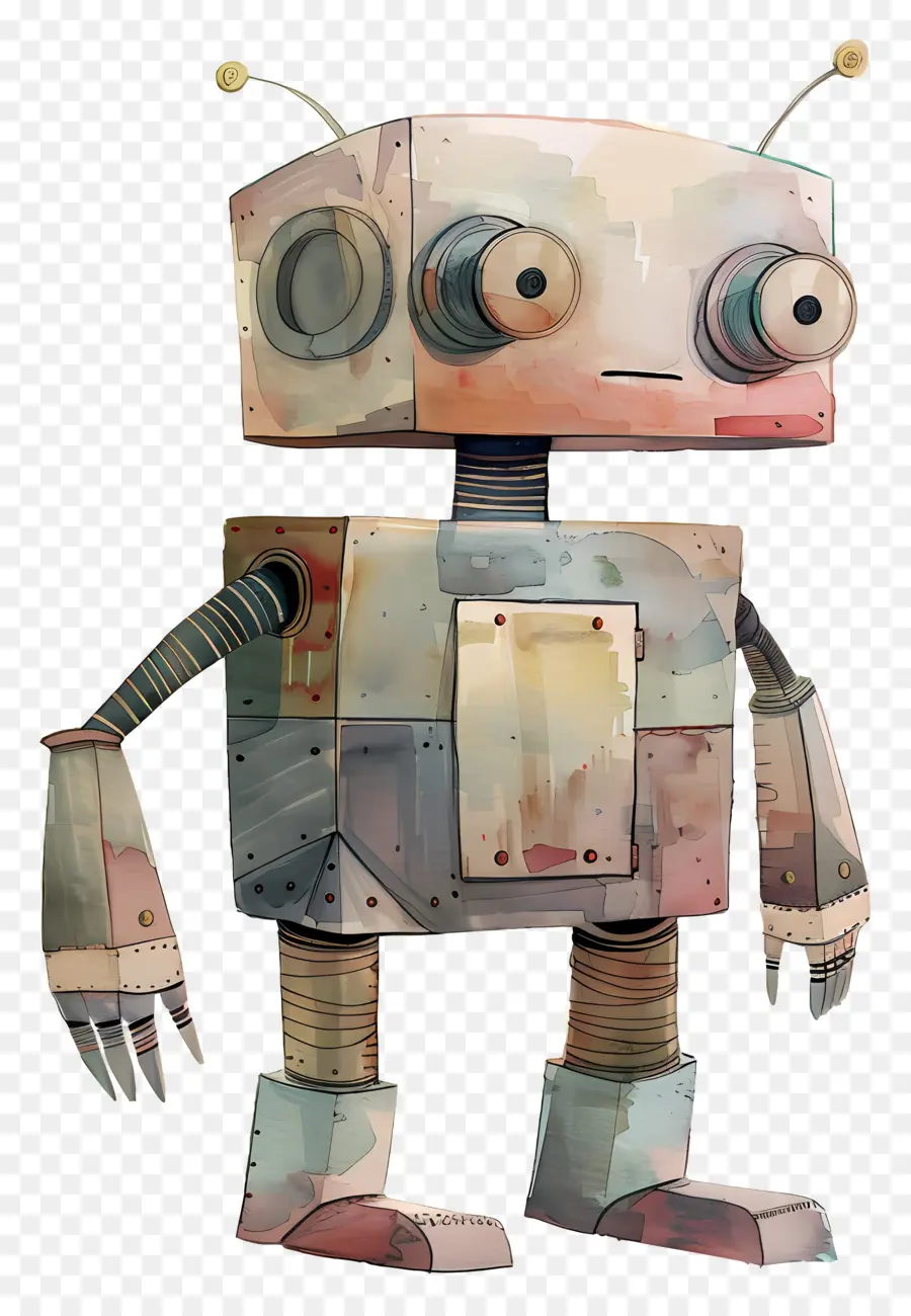 Robot，Renkli Robot PNG