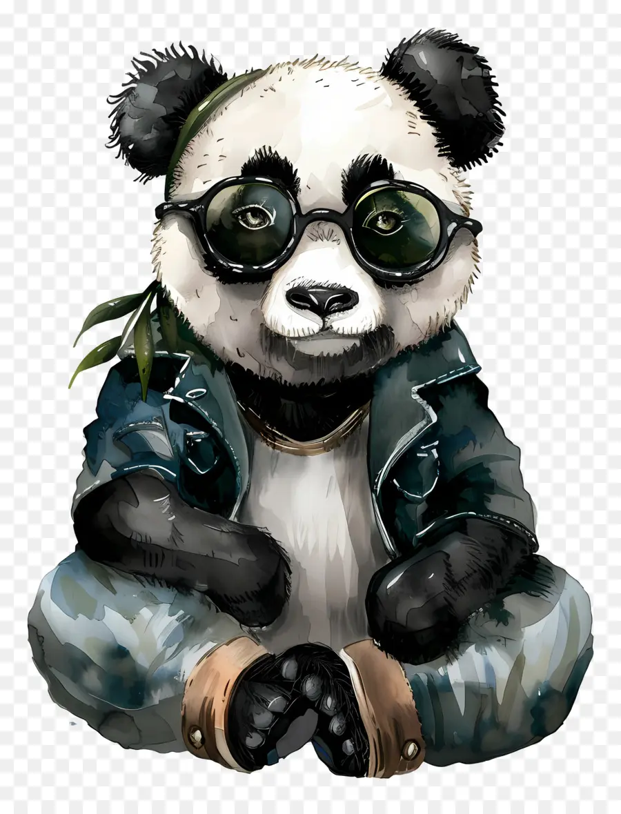 Panda，Gözlük PNG