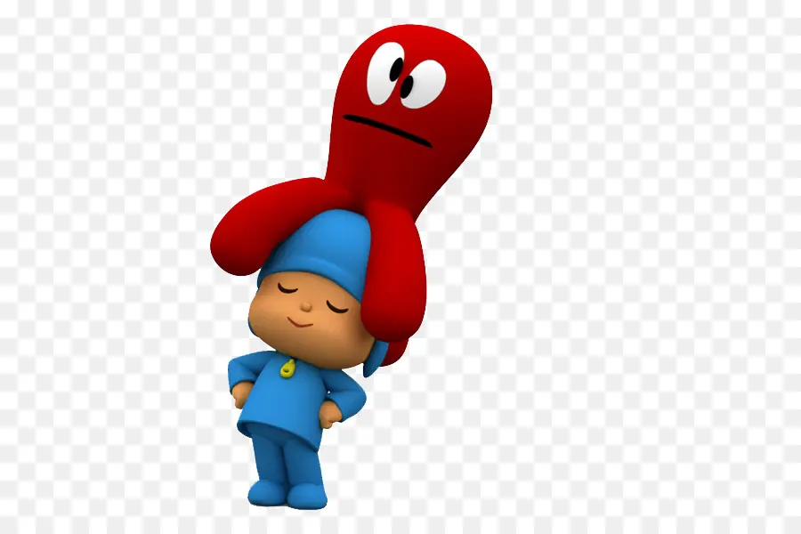 Blue Hat Boy และ Red Octopus，ปลาหมึกยักษ์ PNG