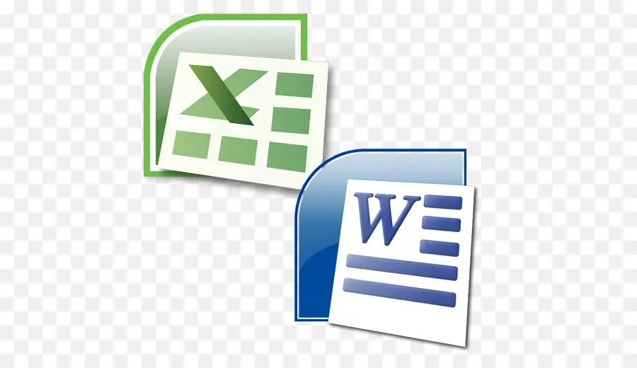 ไอคอน Excel และ Word，Microsoft PNG