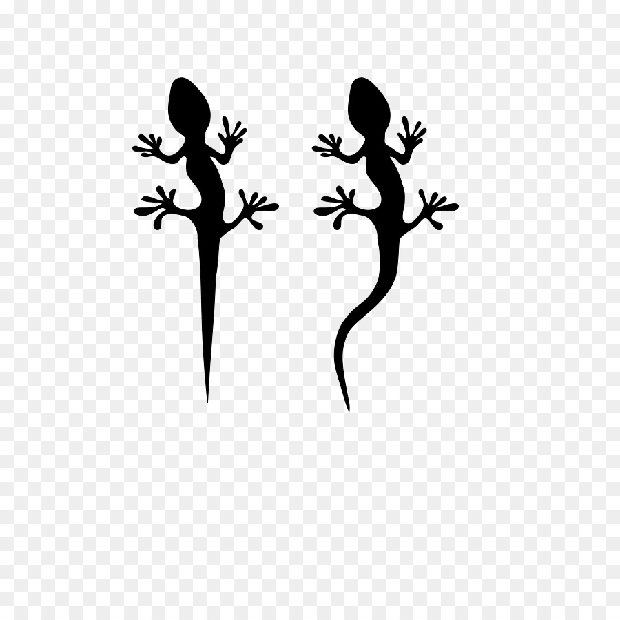 Gecko Silhouettes，กิ้งก่า PNG