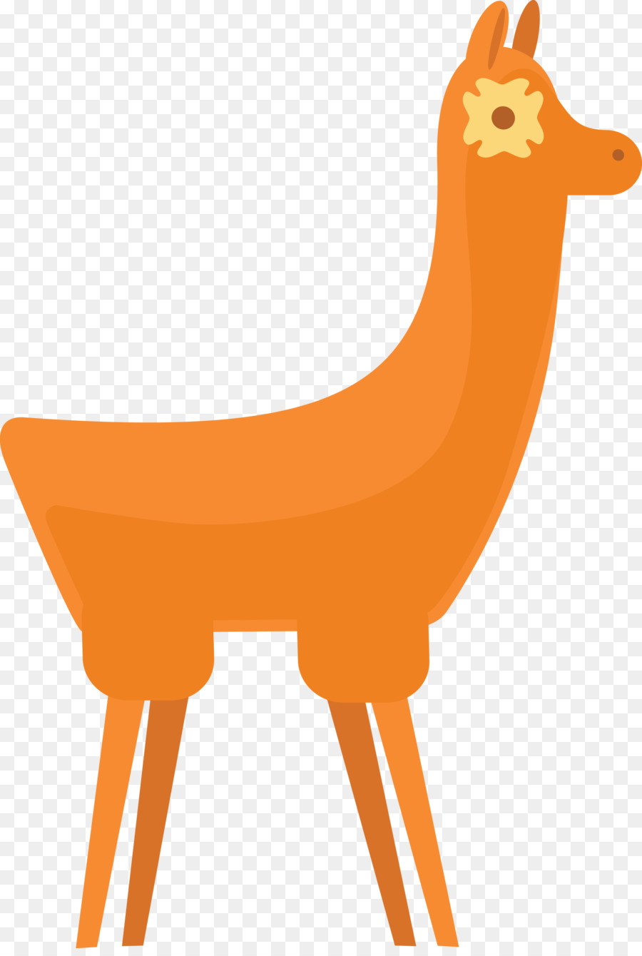 Llama สีเขียว，ดอกไม้ PNG