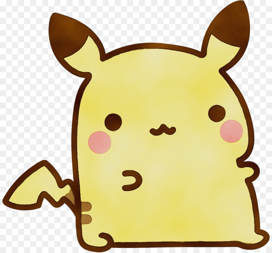 Pikachu，สีเหลือง PNG