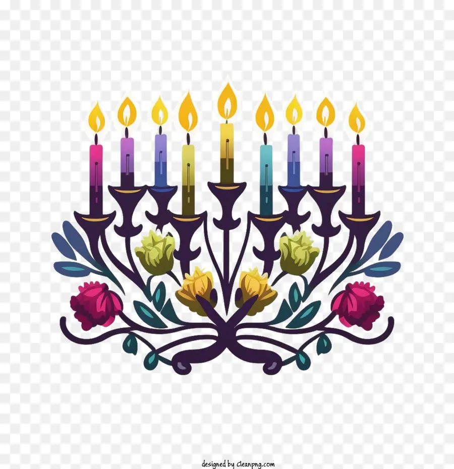 Hanukkah，เมโนราห์ PNG