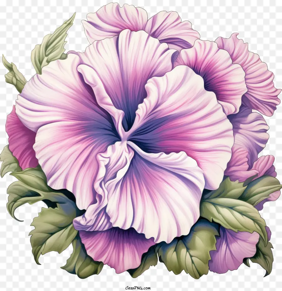 ดอกไม้ Petunia，ดอกไม้สีชมพู PNG