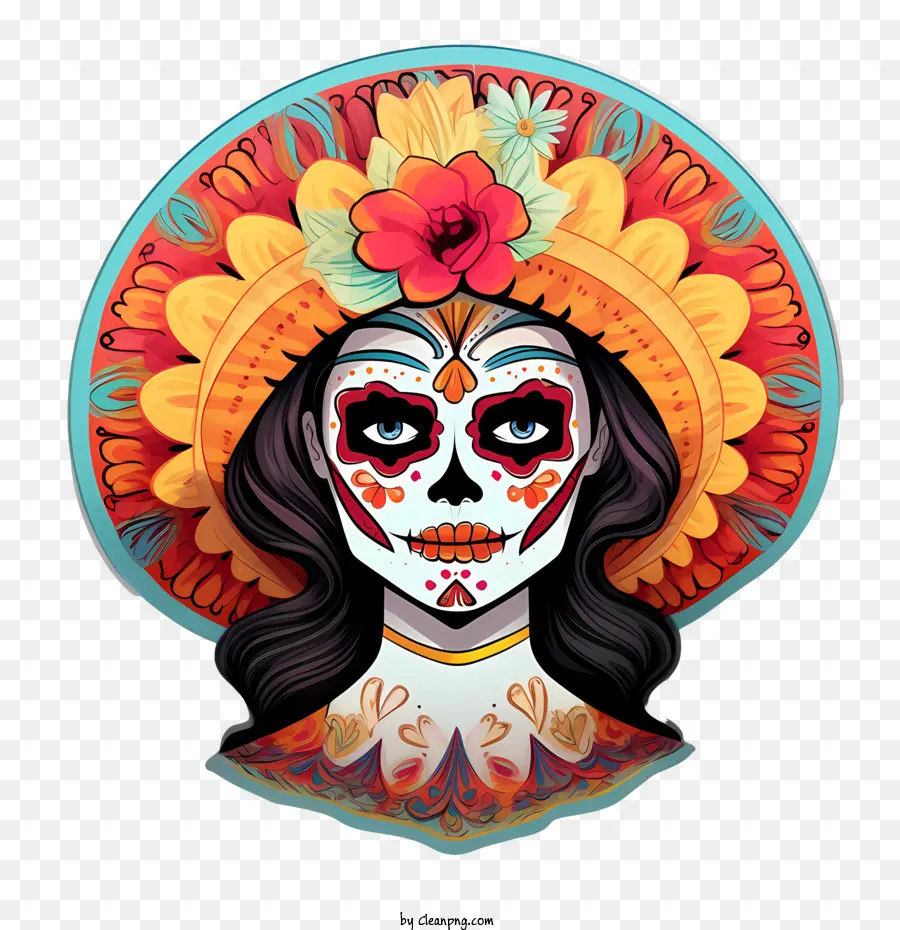 La Catrina，Dia De Muertos PNG