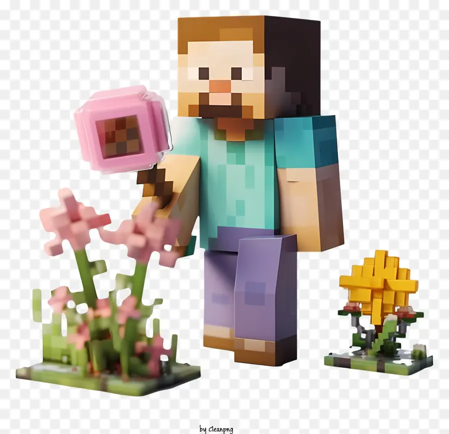 Minecraft Steve，ตัวละคร Minecraft PNG