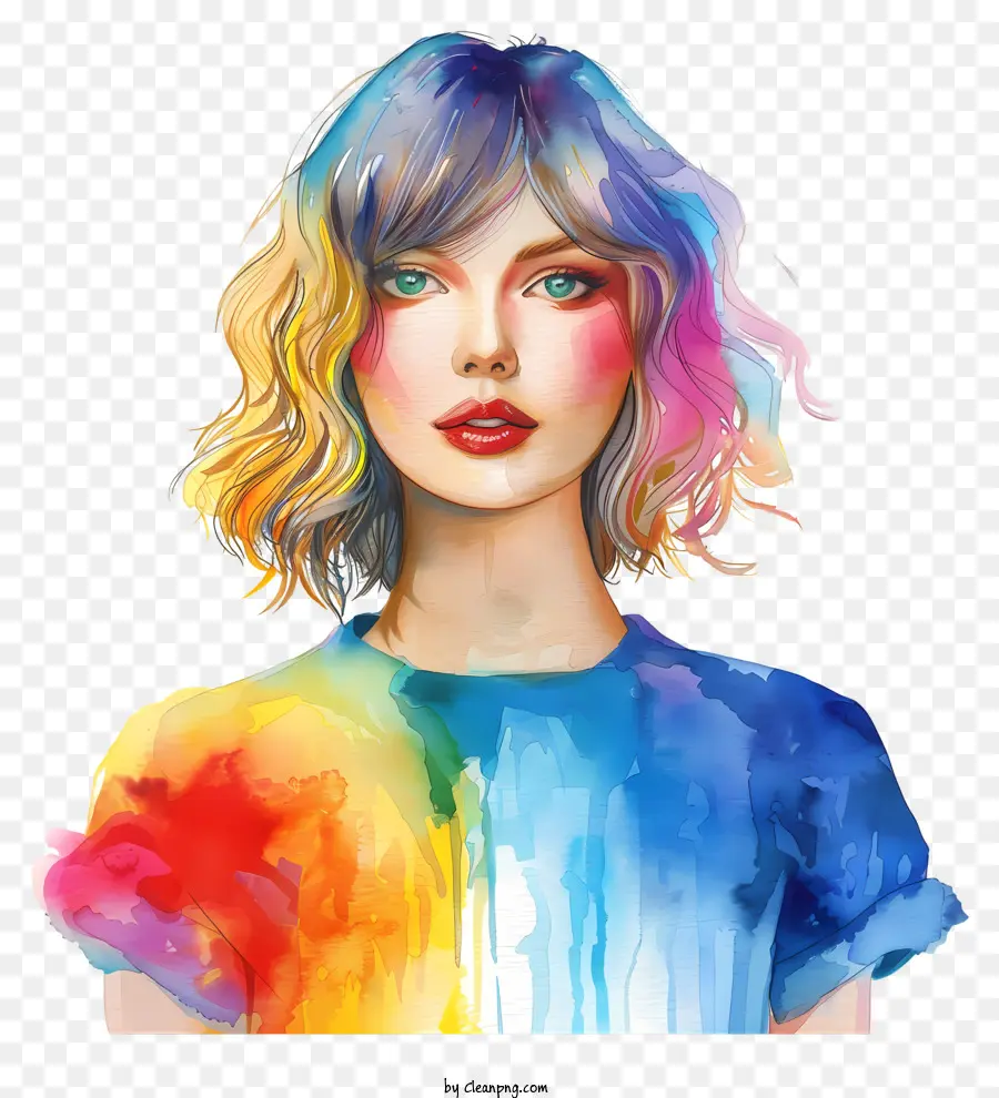 Taylor Swift，ภาพสีสันสดใสของผู้หญิง PNG