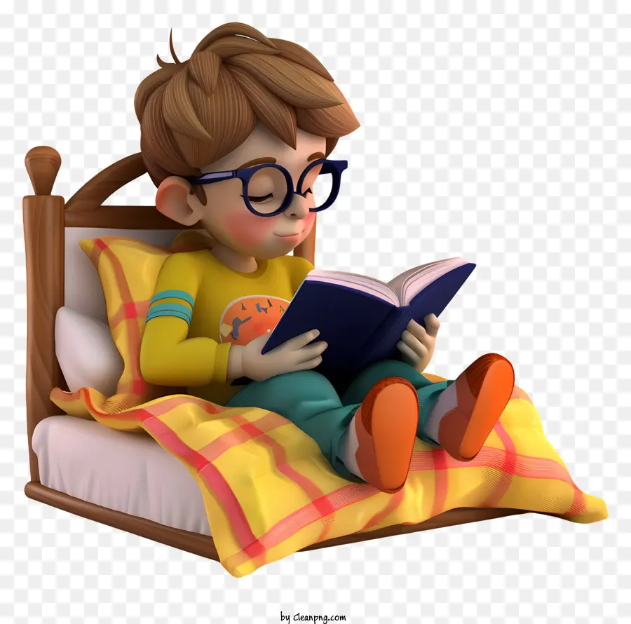 เรื่องราวก่อนนอนของเด็ก ๆ，Boy Reading Book PNG