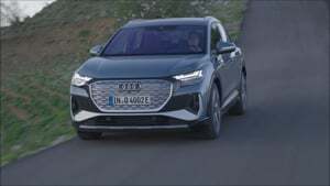 Overview :Audi Q4 e-tron (Geyser Blue)