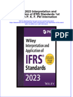 Get Wiley 2023 Interpretation and Application of IFRS Standards 1st Edition P. K. F. PKF Internation PDF Full Chapter