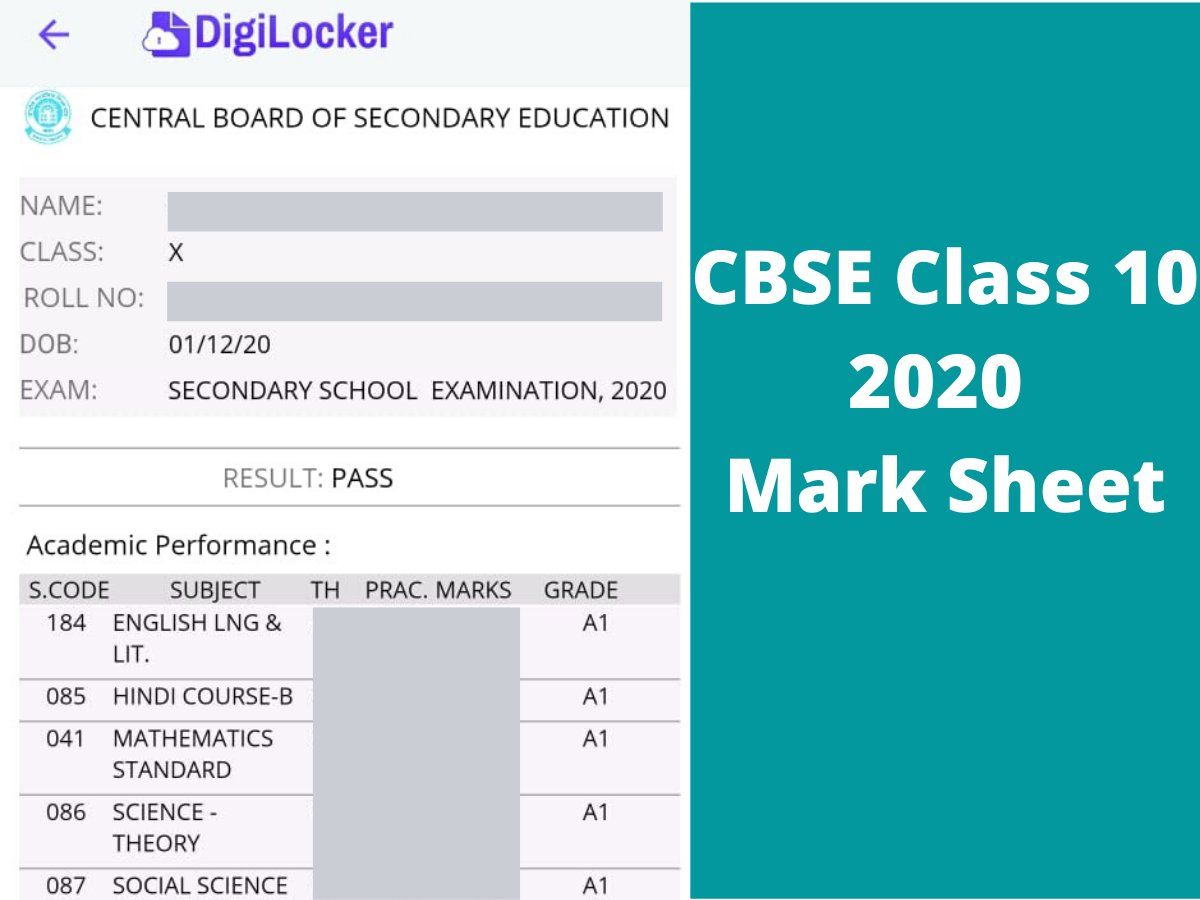 10 Mark Sheet