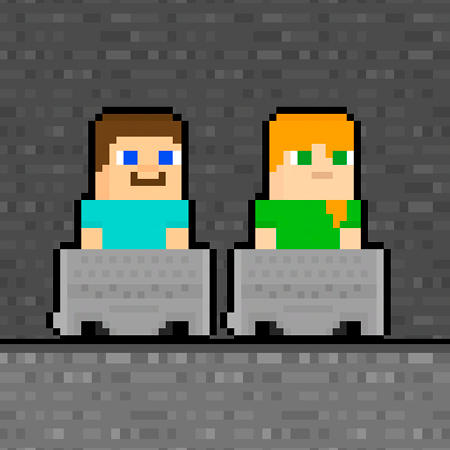 Alex and Steve Miner Two-Player Game