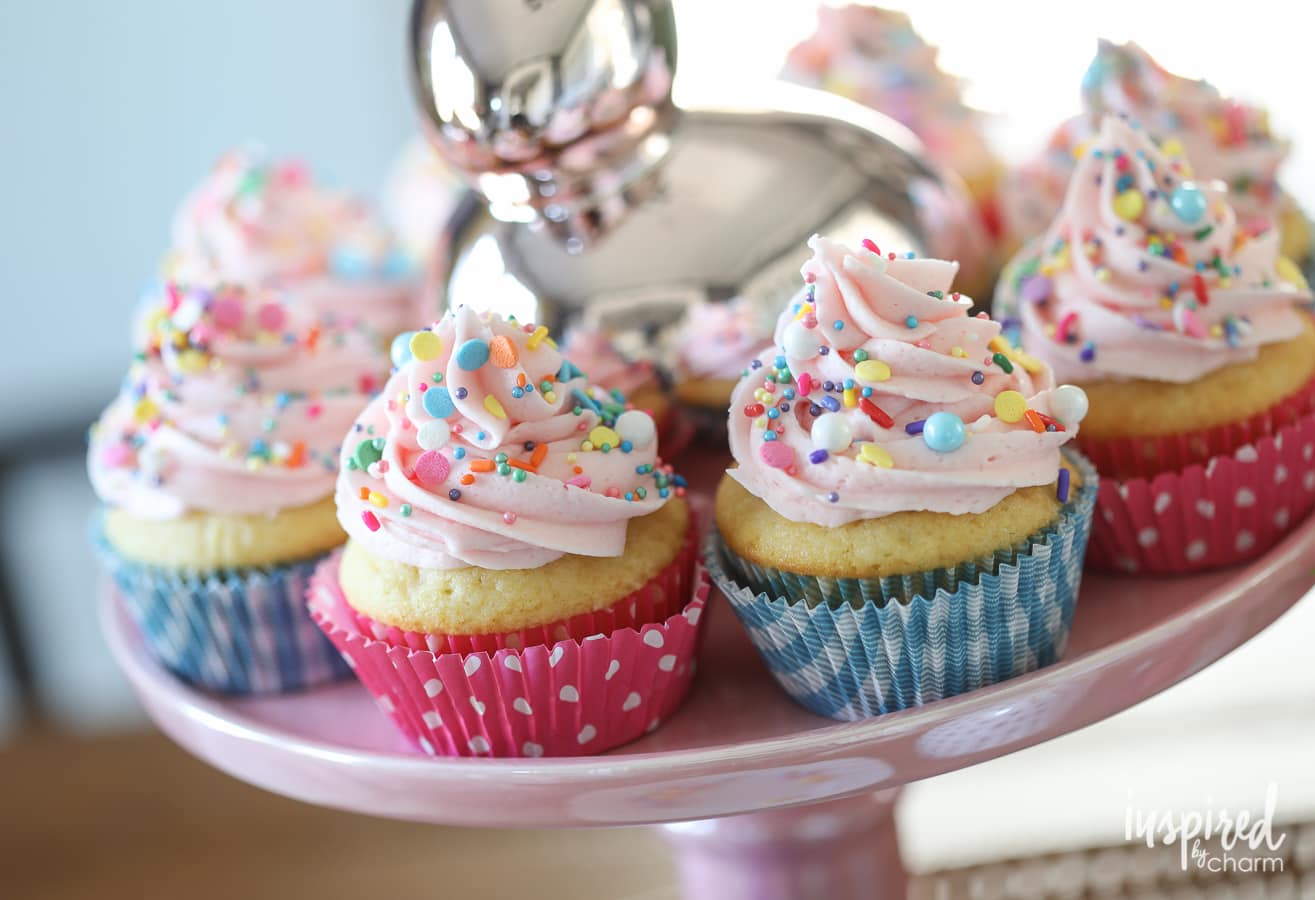 Surprise-Inspired Spring Cupcakes - cupcake dessert recipe for Spring and Easter | Inspired by Charm