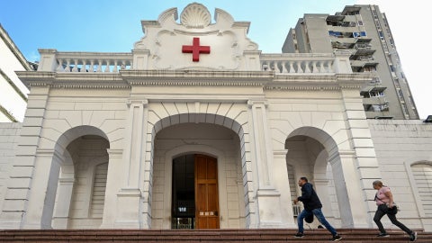 Sede de la Cruz Roja en Caracas - Foto AFP