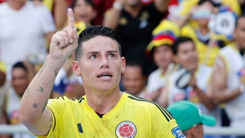 James Rodríguez, mediocampista de la selección Colombia - Foto: EFE