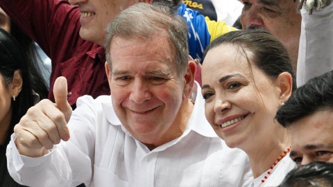 Edmundo González y María Corina Machado / FOTO: AFP