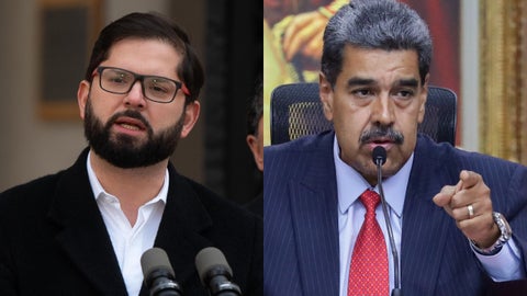 Gabriel Boric y Nicolás Maduro | Foto: EFE