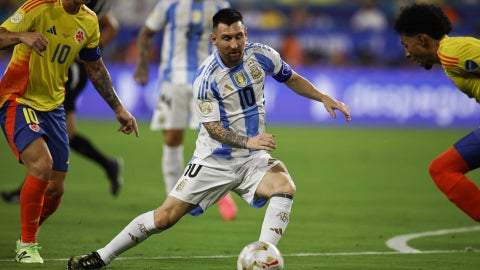 Lionel Messi en la final de la Copa América ante Colombia - Foto: EFE