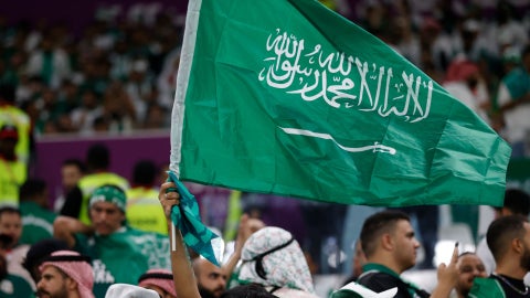 Hinchas de la selección de fútbol de Arabia Saudita - Foto de referencia: EFE