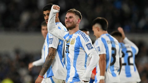 Jugadores de la Selección de Argentina (AFP)