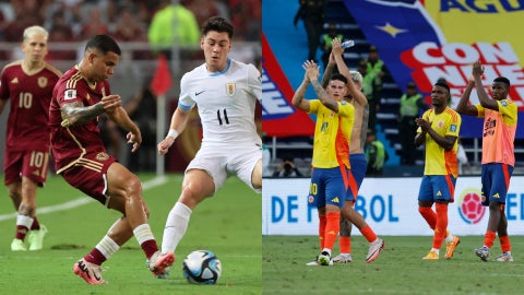 Selecciones de Venezuela y Colombia en las Eliminatorias. (EFE)