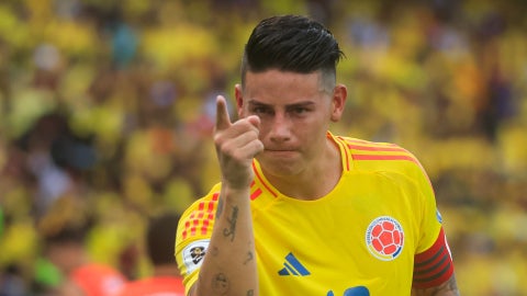 James Rodríguez con la selección Colombia - Foto: EFE