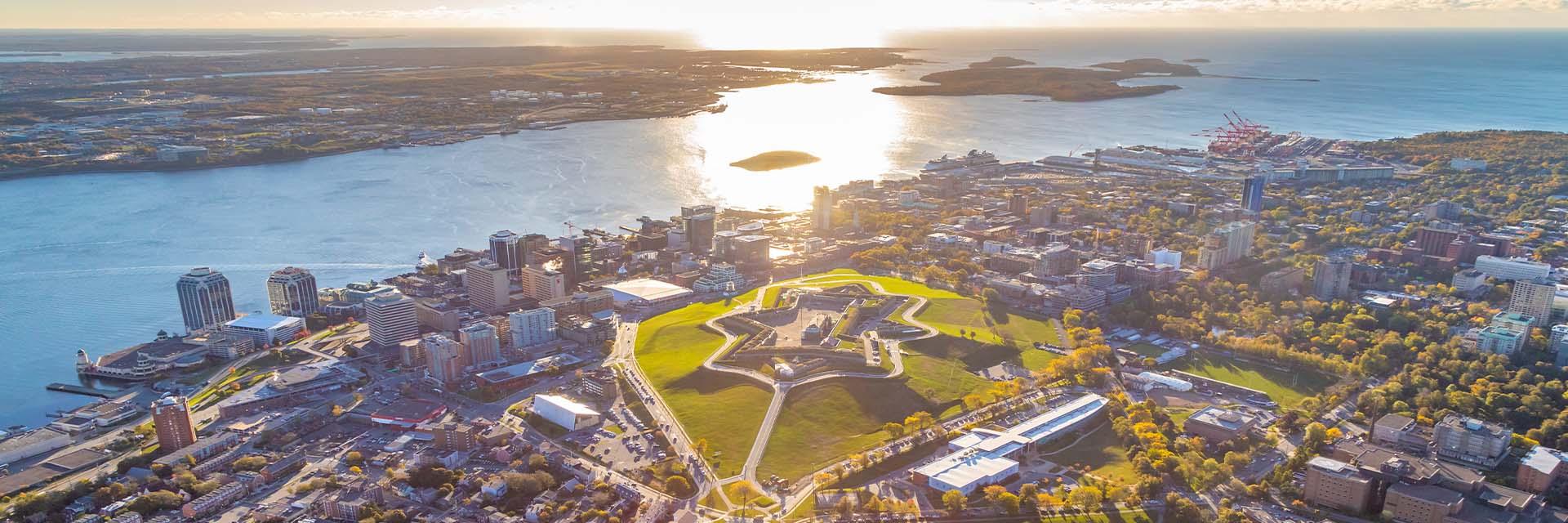 Banner sunny view of Halifax