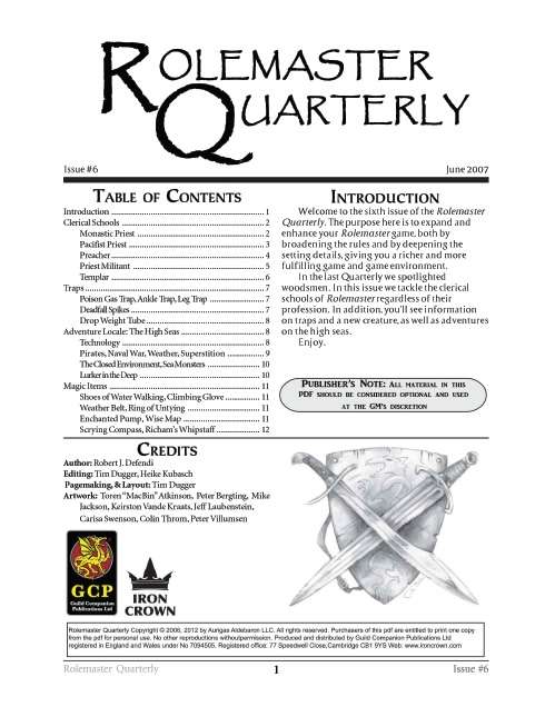 Rolemaster Quarterly 6-image