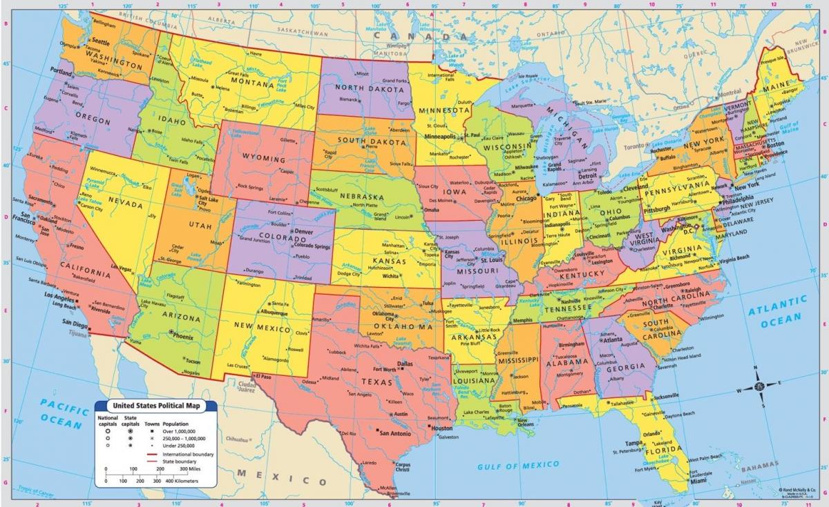 Mappa Di Stati Uniti Damerica Mappa Se Stati Uniti America Del Nord Images