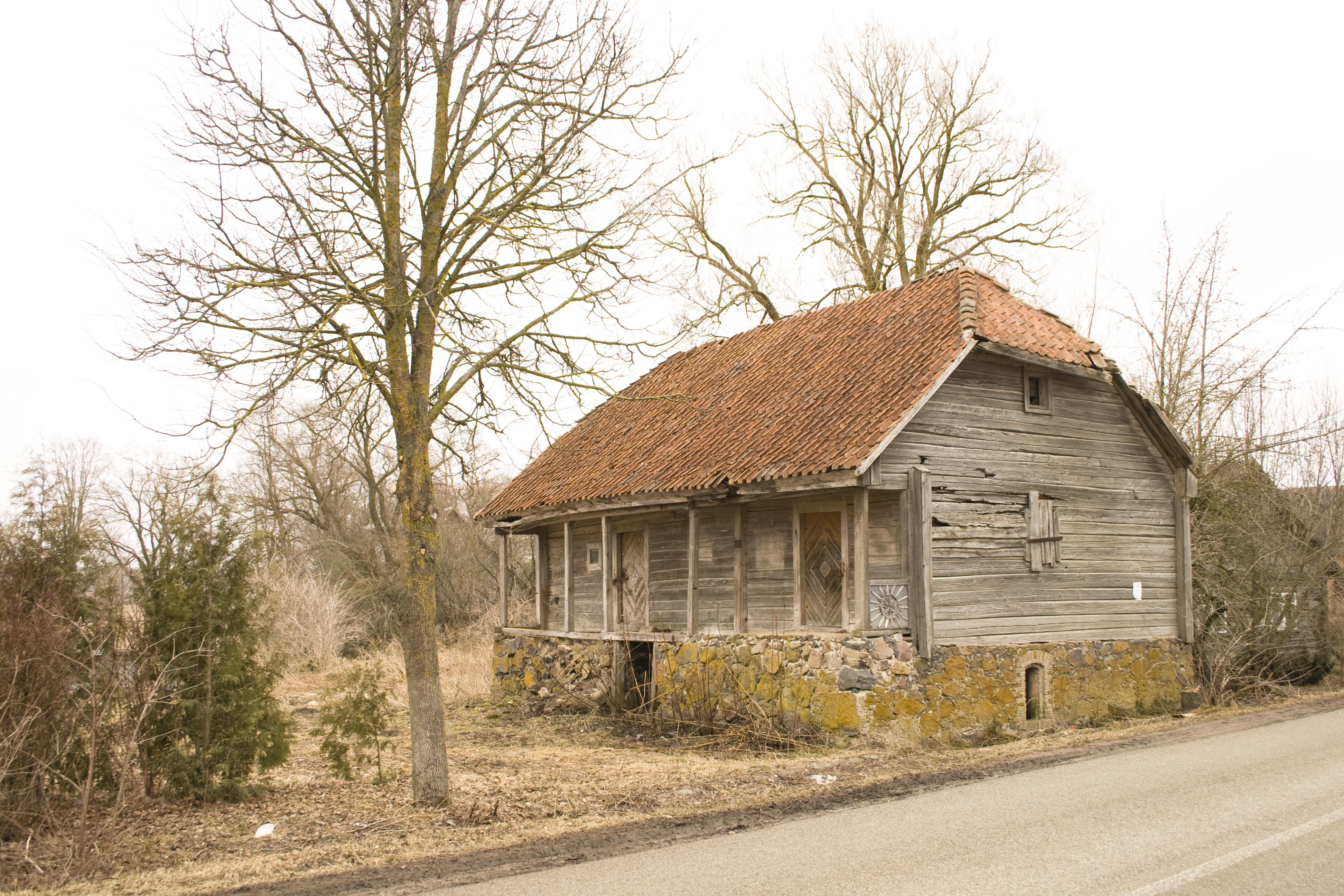 Wooden barn photo