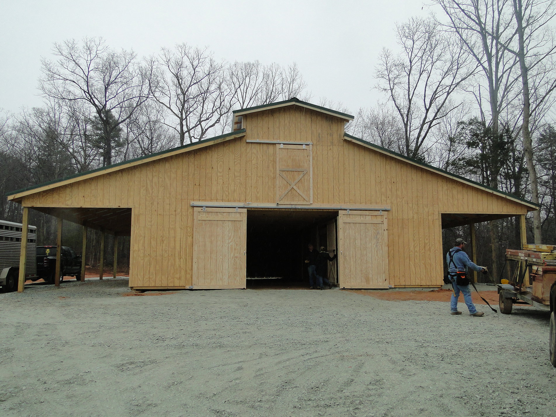 Wooden barn photo