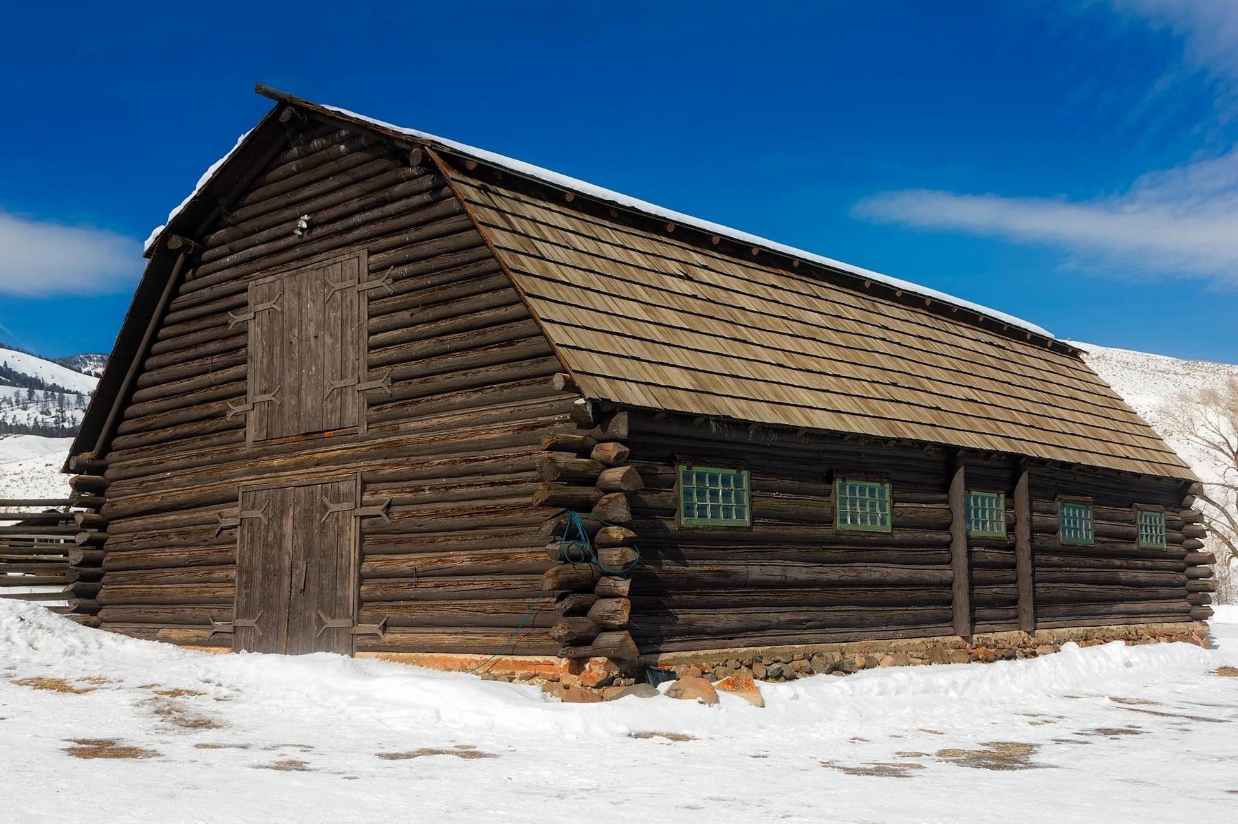 Wooden barn photo