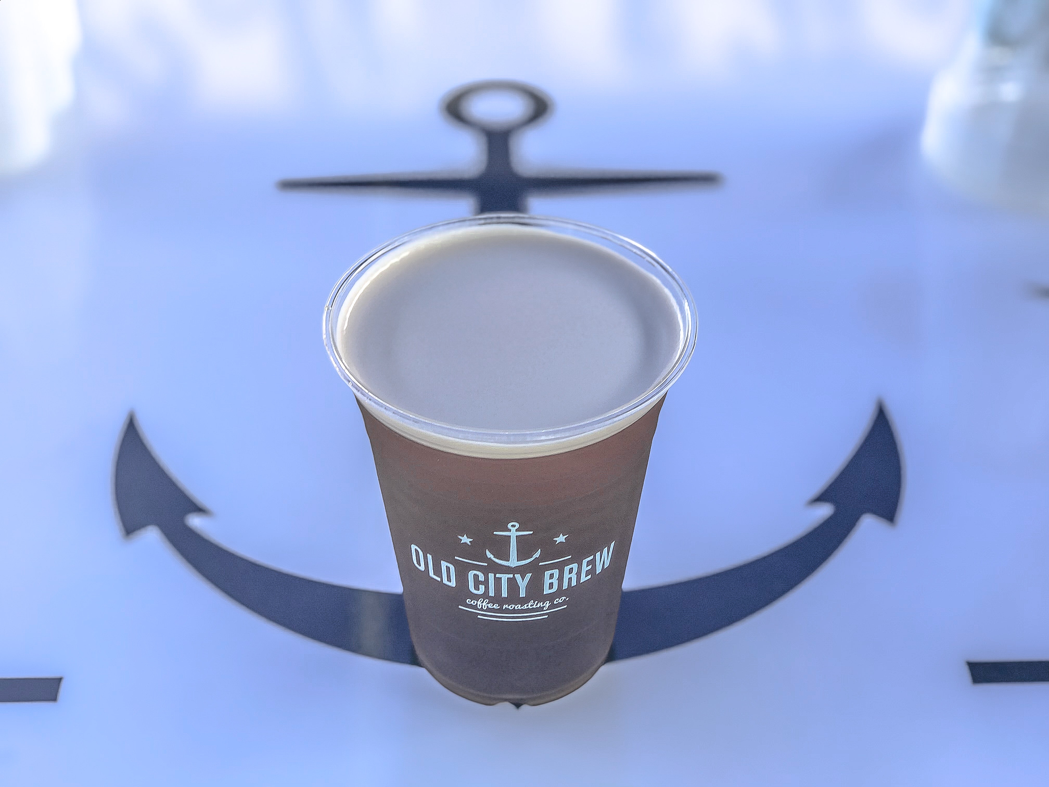 Brown old city brew can photo