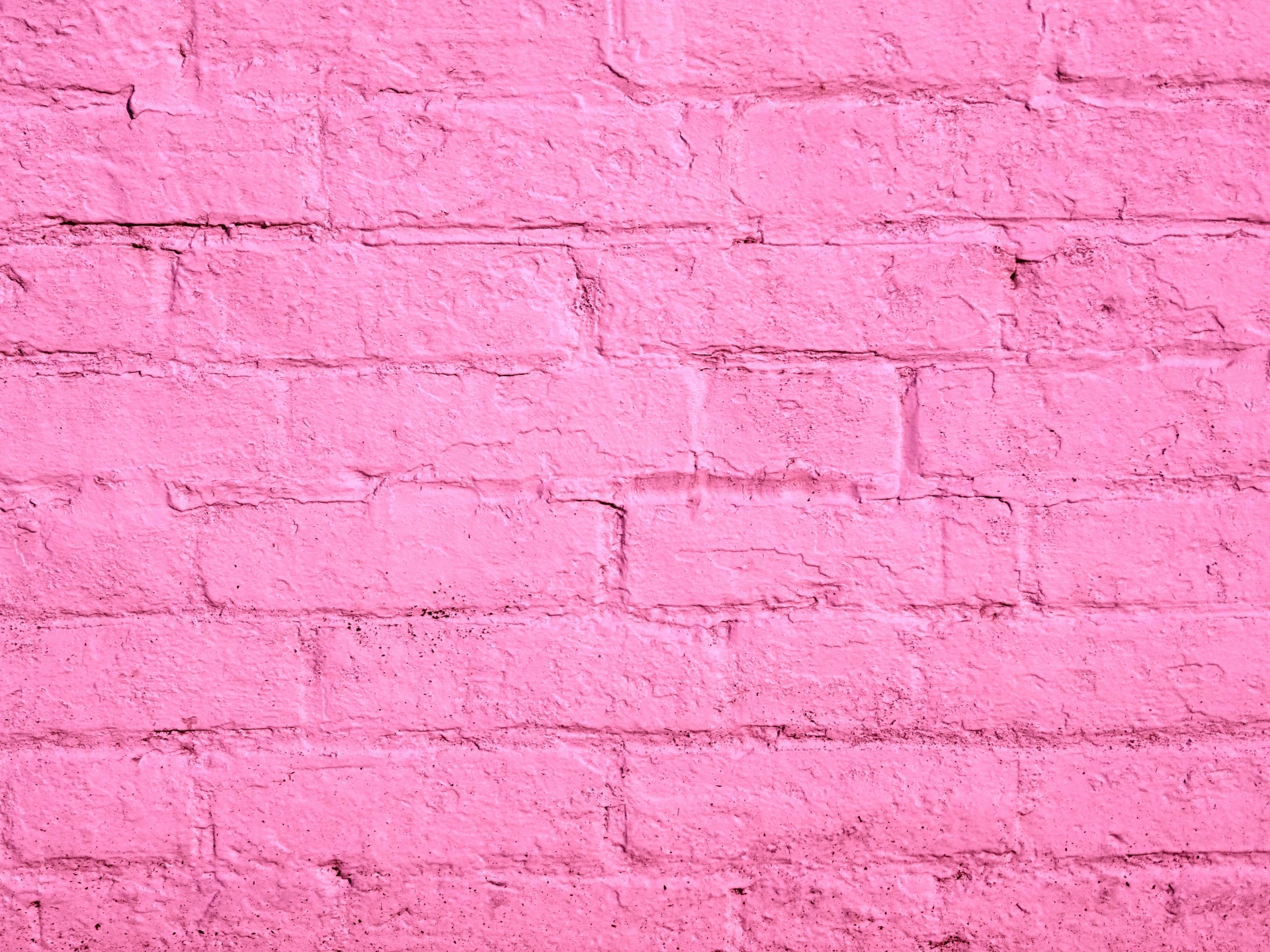 Pink Painted Brick Wall Free Stock Photo - Public Domain Pictures