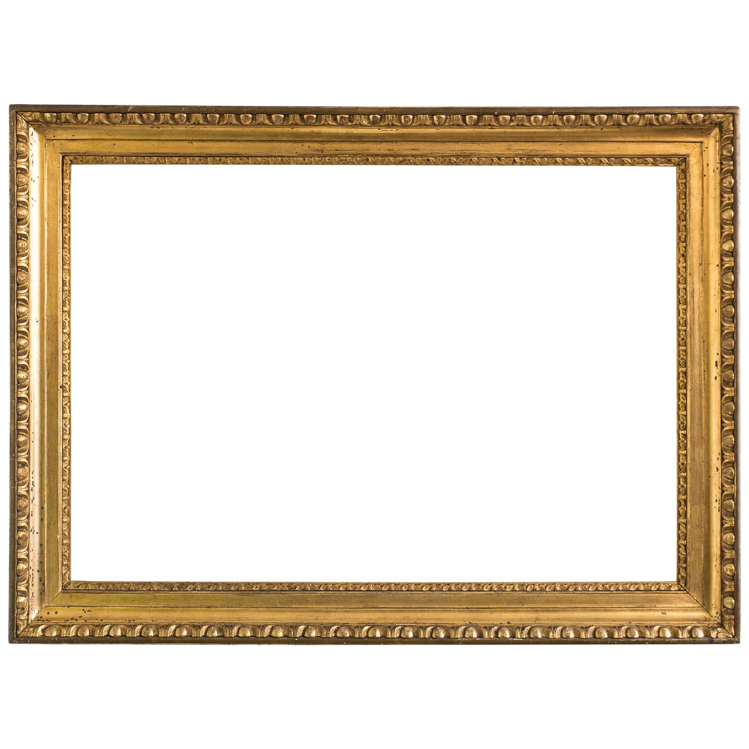 Golden Biedermeier Frame Egg and Dart, Austria circa 1825 For Sale ...