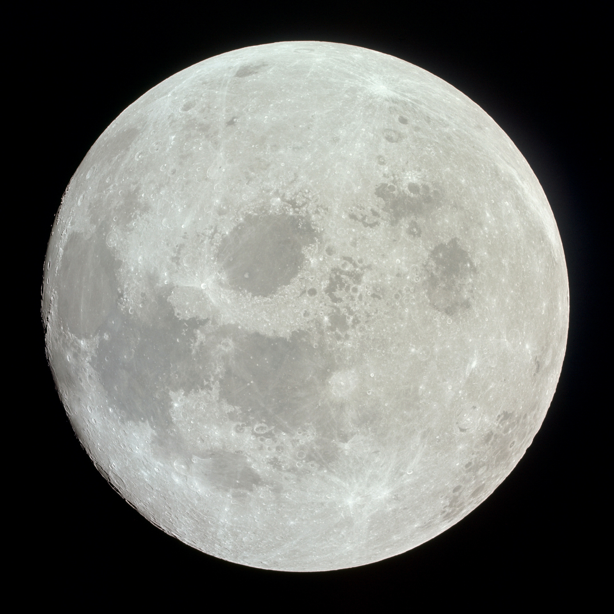 Apollo 11 image of a nearly full Moon | The Planetary Society