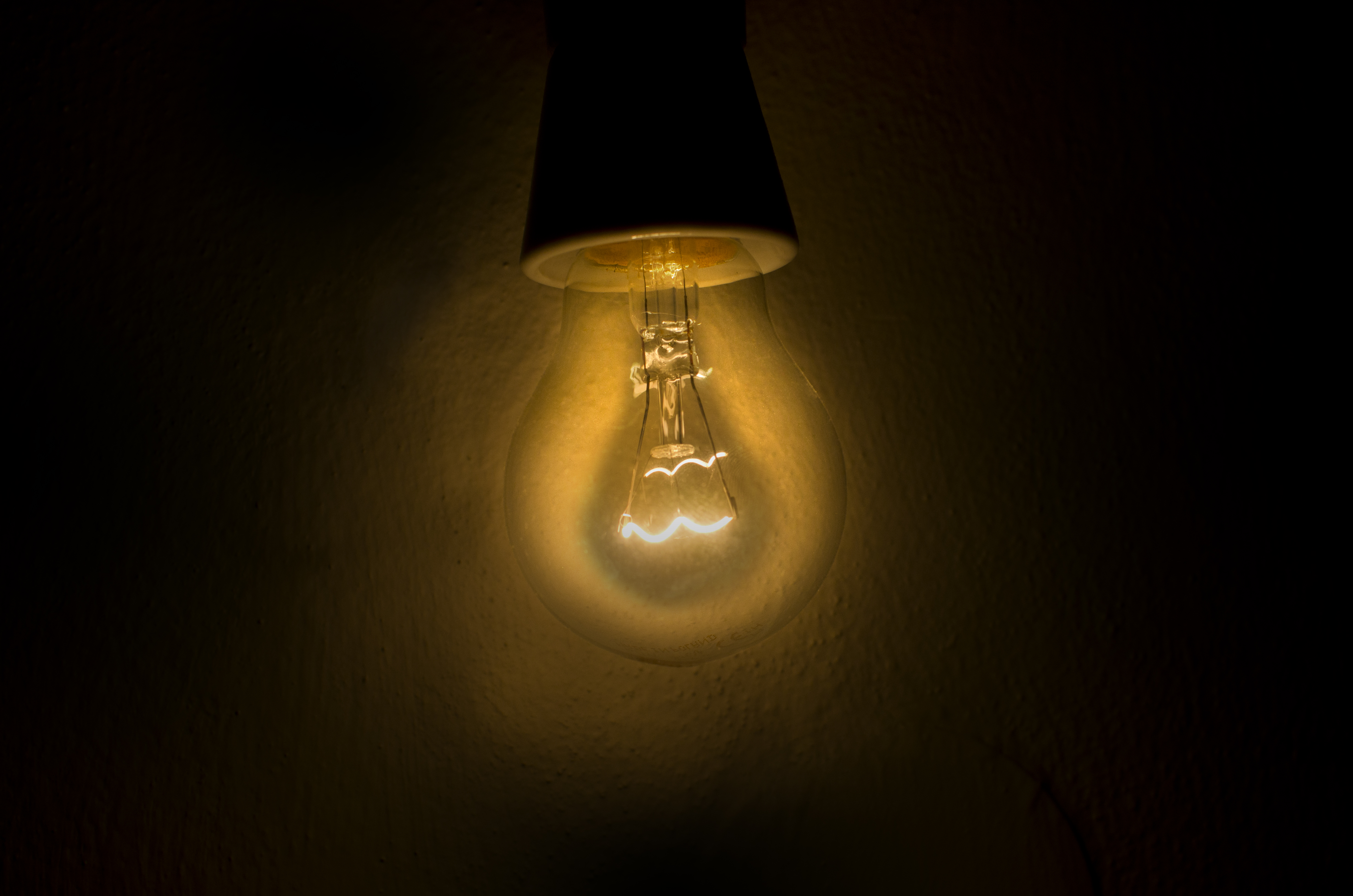 Glowing bulb photo